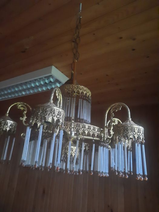 Candelabru cu cristale