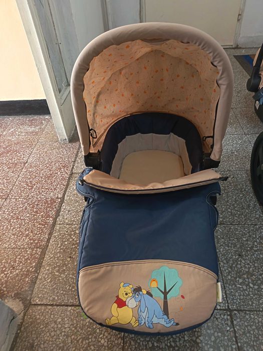 Детска количка Hauck Disney 2 в 1 Мечо, със зимен и летен кошПух, става и за лятна