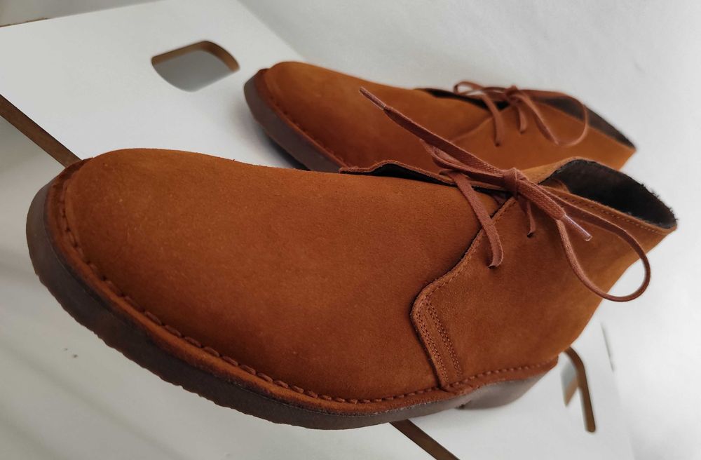 Ghete chukka 43 41 40 premium PURO EGO NOI piele naturala moale camel