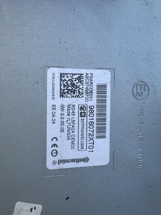 РАДИО PEUGEOT 3008 5008 CD 98016072XT01 Bluetooth Mp3 медия диск