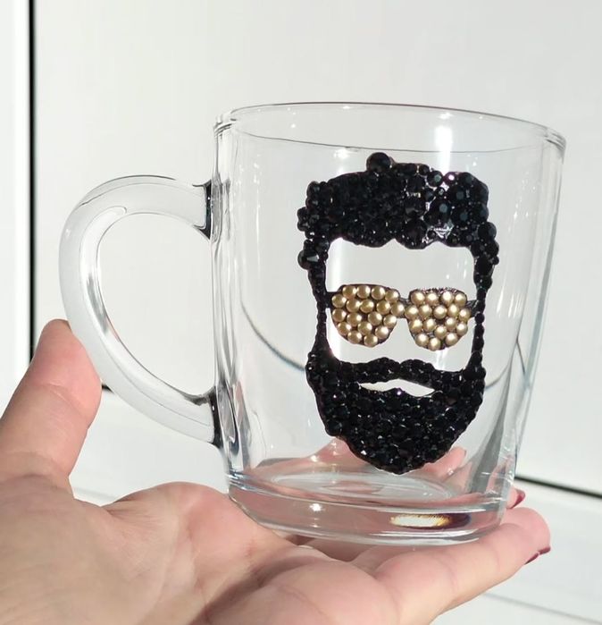 Кружки, чашки со стразами