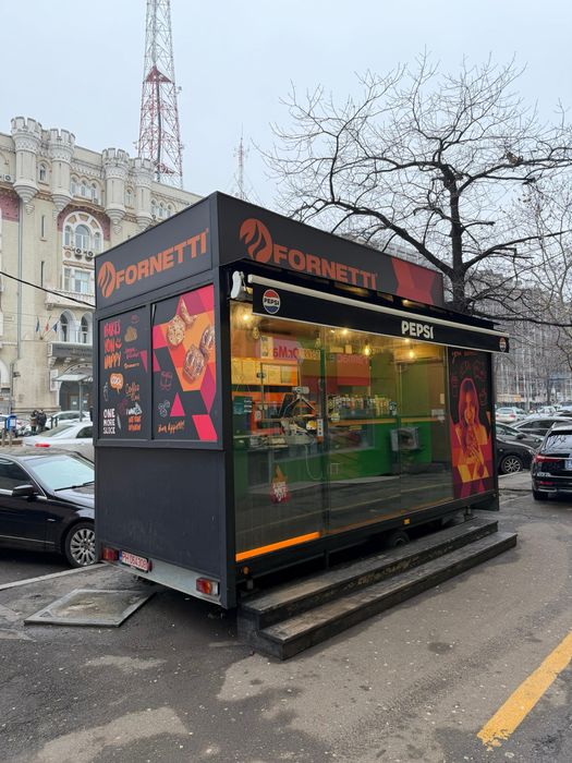 De vânzare – 2 platforme comerciale tip rulotă Fornetti - preluare afacere
