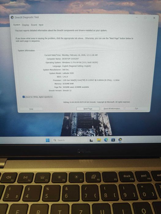 Laptop Dell Latitude 3320