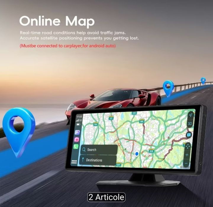 Navigație auto car play 10,26 inch