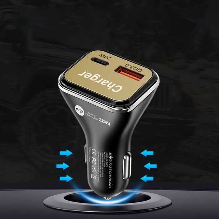 Адаптер за запалка с 2 USB порта 20W - 2458