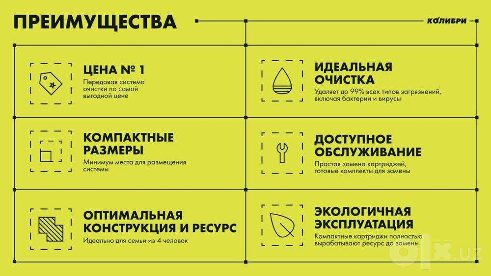 Система обратного осмоса шестиступенчатая "Колибри" Unicorn