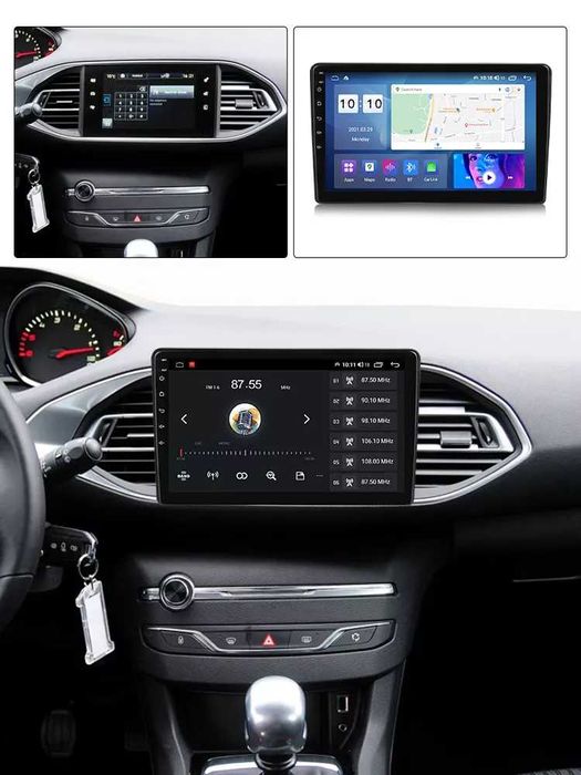 Navigatie Android 14 Peugeot 308 2013 -2018 1/8 Gb Waze CarPlay CAMERA