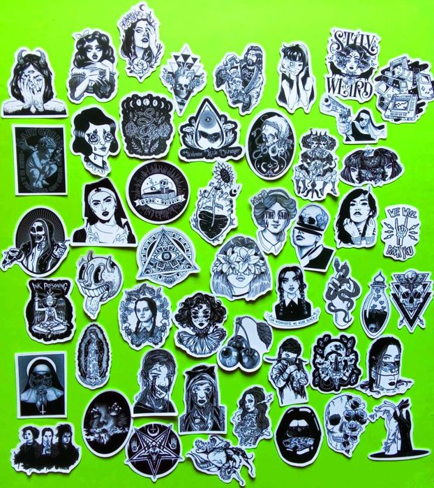 Стикери SpitFire BG Skull GTA ROCK комплект 50 бр