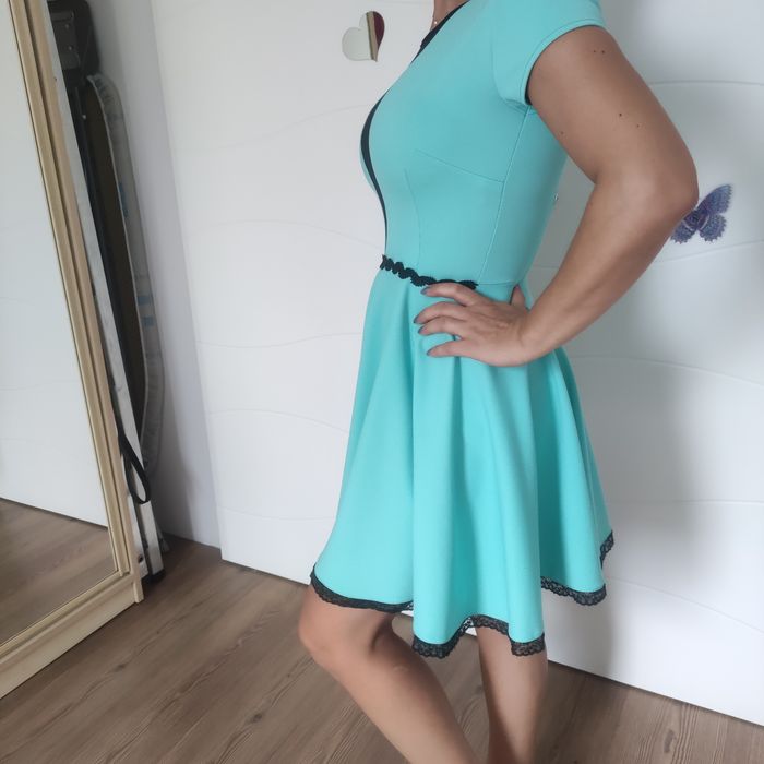 Rochița ocazie turcoaz 38-40