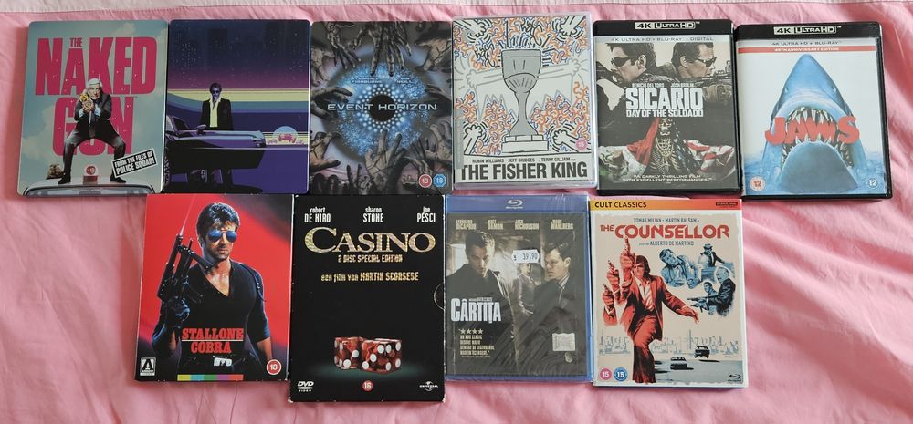 Steelbook filme 4k, DVD, Blu-ray