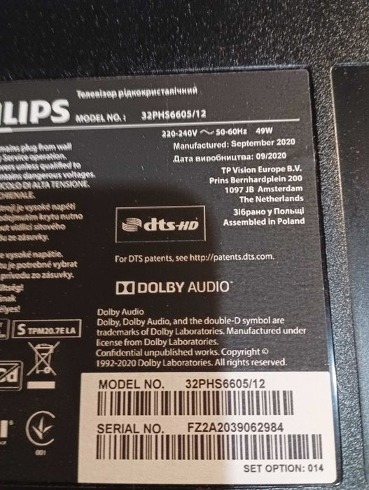 Продавам Main board 715GC276-C0D-000-004D ТВ PHILIPS 32PHS6605/12