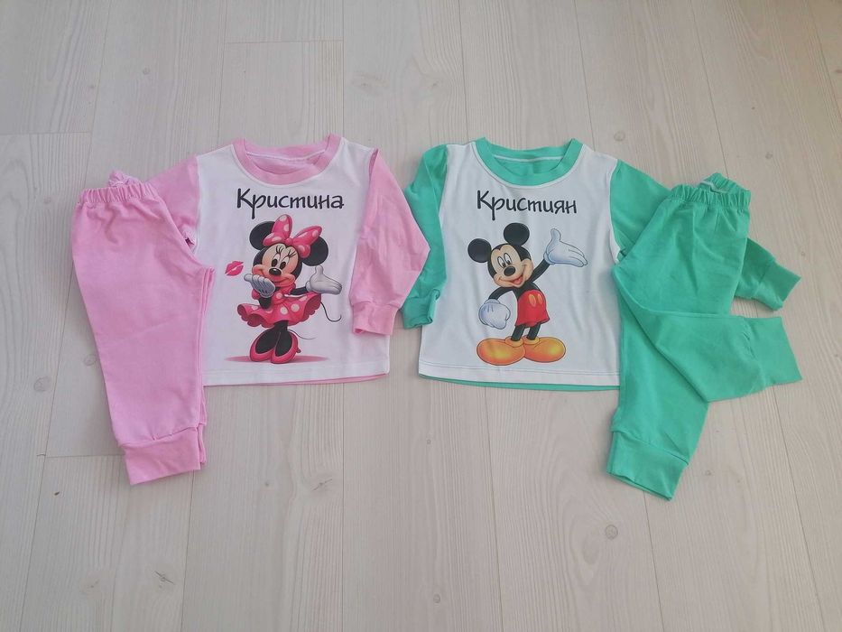 Детски пижами с картинка и име по ваш избор