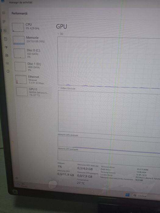 Vand I5 gen 11 cu gtx 1050Ti