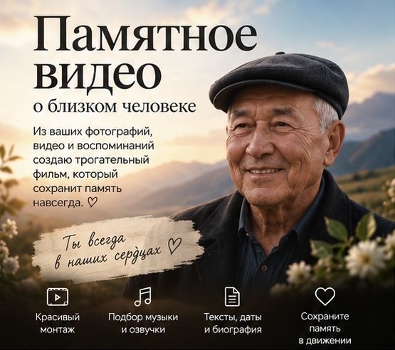 Видео на ас | Еске алу | Памятное видео из фотографий