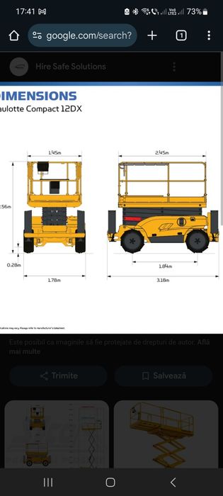 Vand Nacela tip foarfeca Haulotte Compact  12 Dx