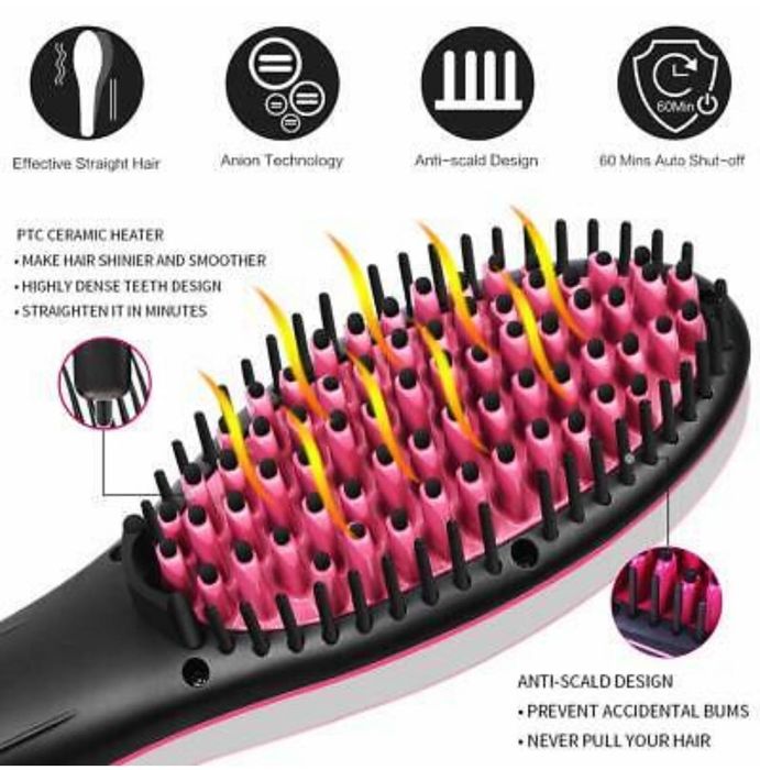 3D керамична четка преса за изправяне на коса Viktor Jurgen