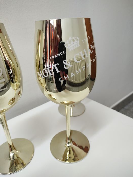 Moet&Chandon Gold Ice Imperial стъклени чаши златни 6 бр