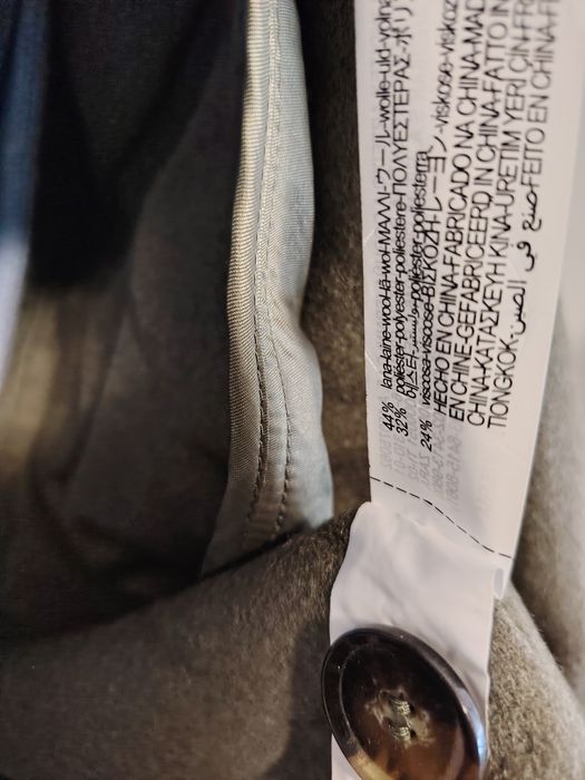 Palton lana Zara de primavara masura L