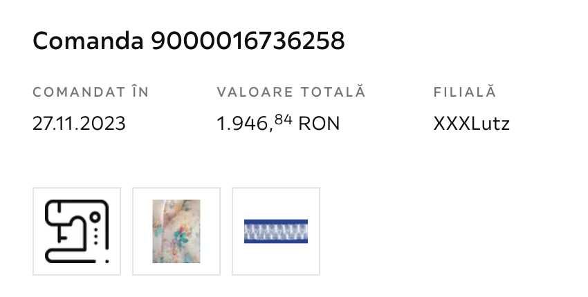 Vand 2 draperii, model OSAKA xxxLutz