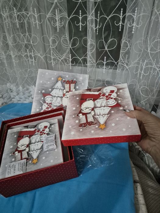 Set cutii cadou de Craciun