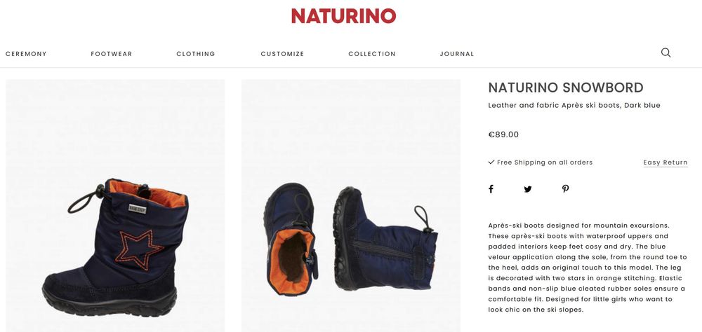 Ghete iarna impermeabile copii Naturino 19