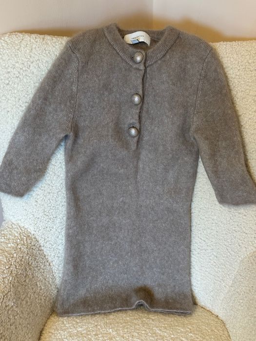 Блуза с три четвърт ръкав от мериносова вълна