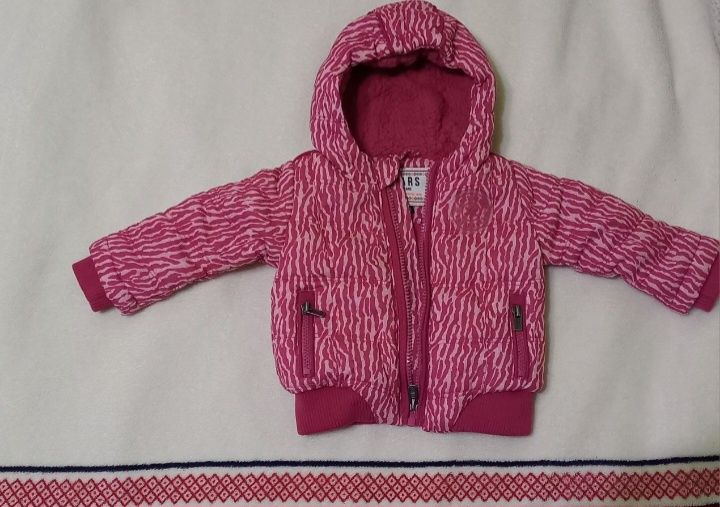 Зимно, топло яке, с подплата каракул, за бебе 3-6 месеца