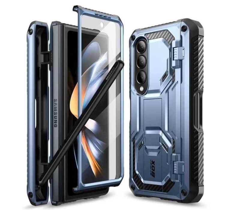 Husa cu suport S-Pen+Folie SAMSUNG Galaxy Z Fold3 5G Z Fold4 5 mod dif