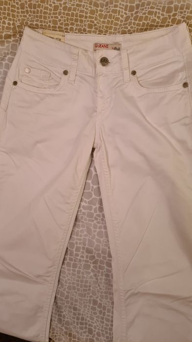 Pantaloni albi Liu-Jeans
