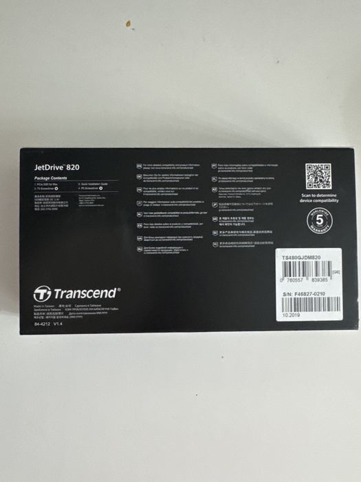 SSD Upgrade Mac 480GB - Transcend JetDrive 820 (Fără adaptor!)