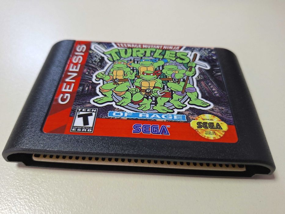 TMNT Turtles Streets Of Rage 2 caseta discheta Sega Mega Drive Genesis