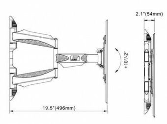 Kронштейн Наклонно-поворотный  NB P6  45-75