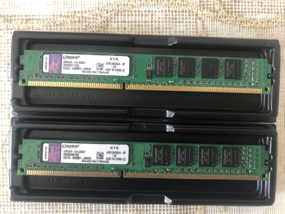 Оперативная память Kingston ValueRAM 8GB - 2 по 4GB DDR3 1333 MHz