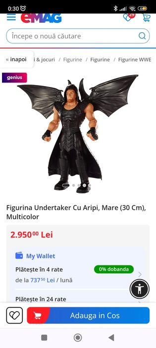 Figurina UNDERTAKER Mattel no1