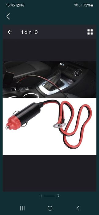 Cablu priză bricheta auto 12V 220V