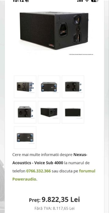 Vand basi Nexus Acoustic MAXX LIVE