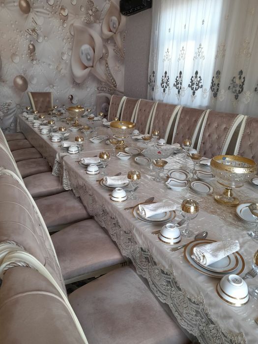 Прокат аренда чинни идишлар, стол стул хонтахта