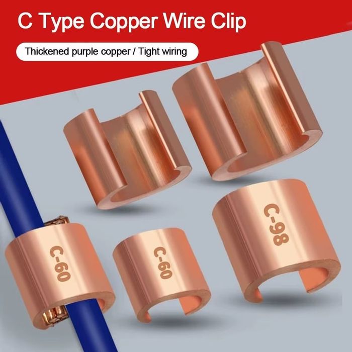 Медные С-образные зажимы для кабеля (С-Туре Copper Clip)