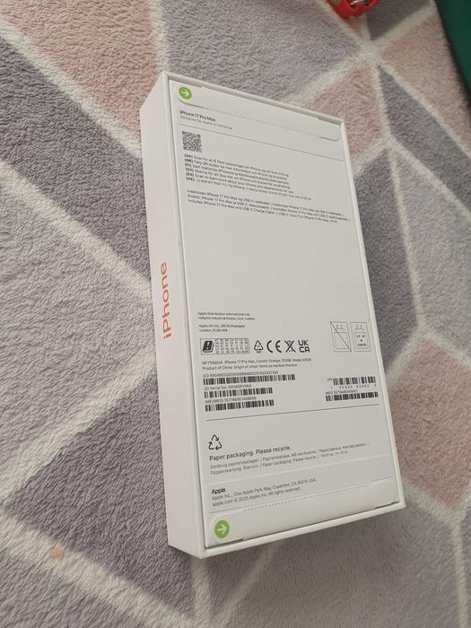 iPhone 17 pro max 512 GB now sigilat orange