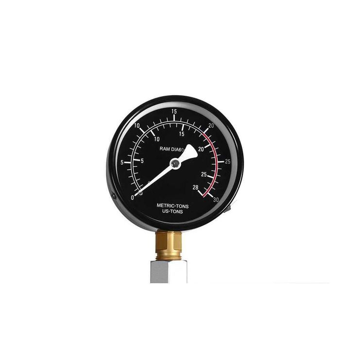 Presa hidraulica pneumatica 20 tone, cu piston glisant si manometru, 9