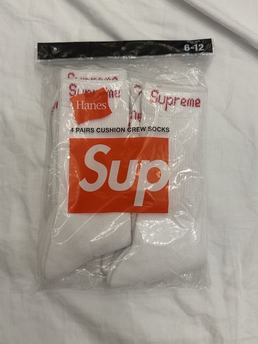 Supreme 4бр. Бели Високи Чорапи Мъжки 39-45EUR
