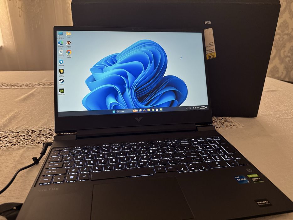 HP Victus 15 Игровой Ноутбук i5-12450H /GTX 1650 / 8GB RAM / SSD 512GB