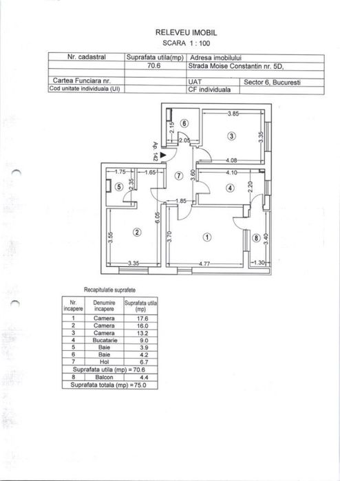 Vanzare 3 camere, 2x locuri parcare, 2x boxe, Drumul Taberei, Exigent