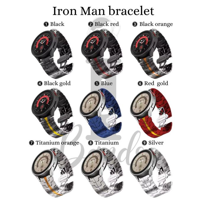 Kаишки от НЕРЪЖДАЕМА СТОМАНА за Samsung/Huawei/Garmin/Amazfit