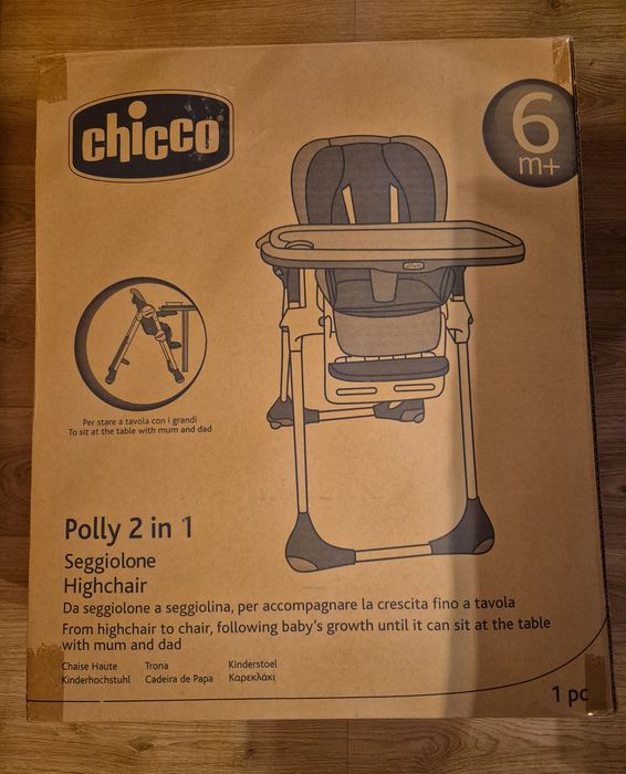 Vand scaun de masa Chicco Polly 2 in 1