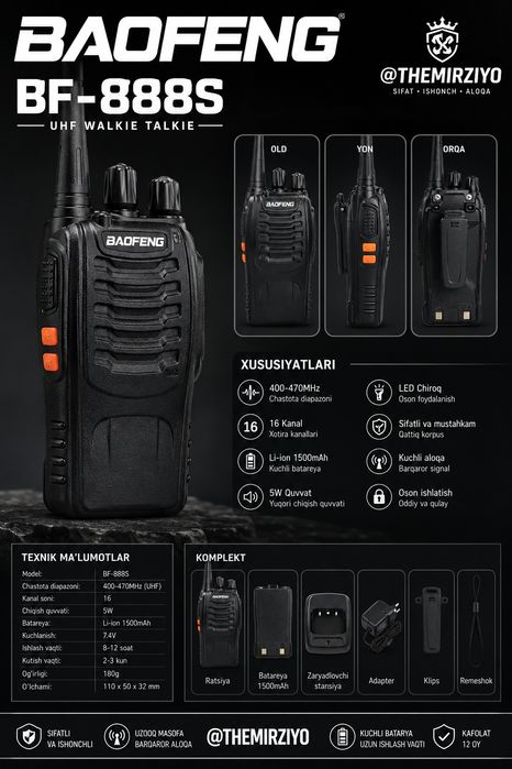 Baofeng Ratsiya  BF-88E