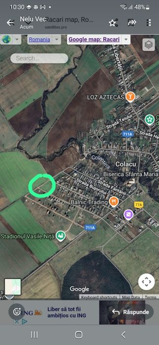 Vand teren  intravilan Colacu racari