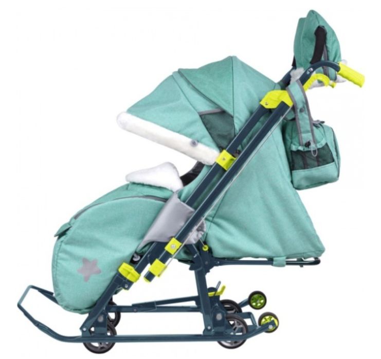 Санки коляска утеплённые Ника 7