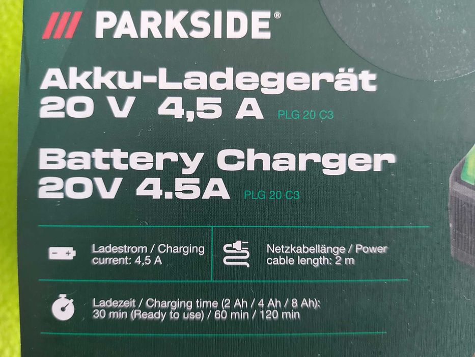 Parkside Incarcator de 4.5 A - 20 V PLG 20 C3