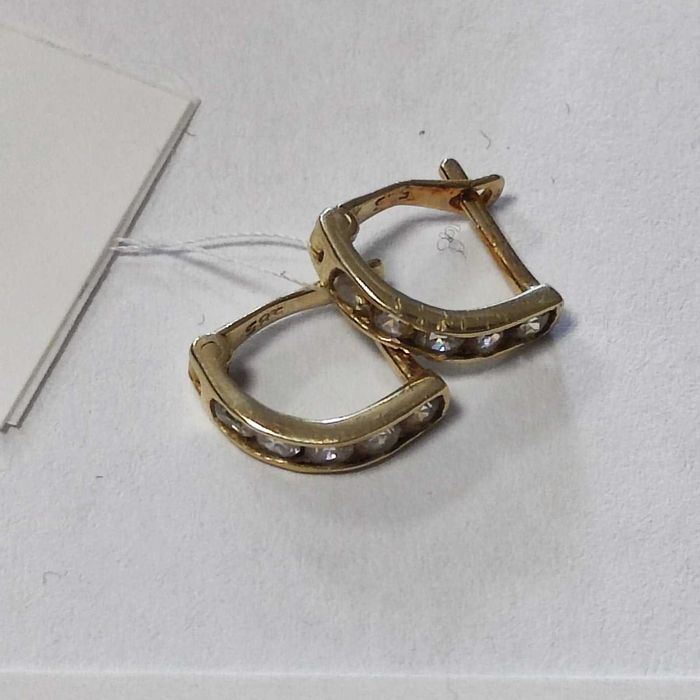 Златни обеци 0.86гр.